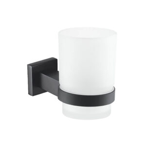 Romano Matt Black Toothbrush Holder
