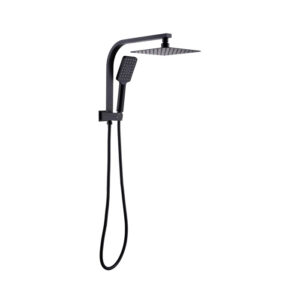 Romano Matt Black Twin Shower Set
