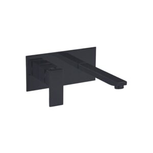 Romano Matt Black Wall Mixer Set