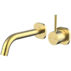 Cioso SQ Wall Basin Mixer Modern Brass