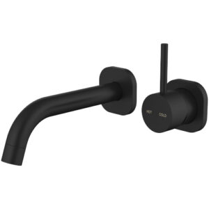 Cioso SQ Wall Basin Mixer Matte Black