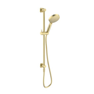 Finesa SQ Rail Shower Top Inlet Modern Brass