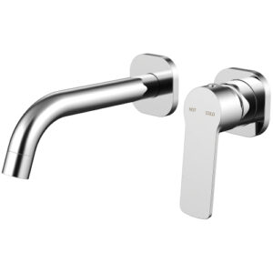 Cioso SQ Wall Basin Mixer W/Akemi Handle Chrome