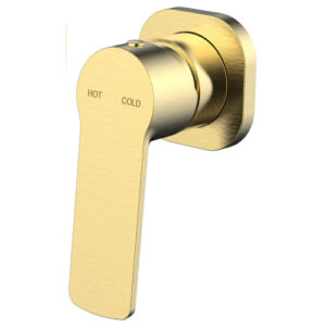 Akemi SQ Shower Mixer Modern Brass