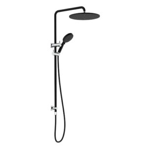 Akemi SQ 300mm Combination Shower Matte Black & Chrome