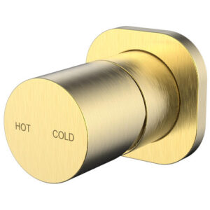 Finesa SQ Shower Mixer Modern Brass