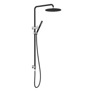 Cioso SQ 250mm Combination Shower Matte Black & Chrome