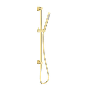 Cioso SQ Rail Shower Top Inlet Modern Brass