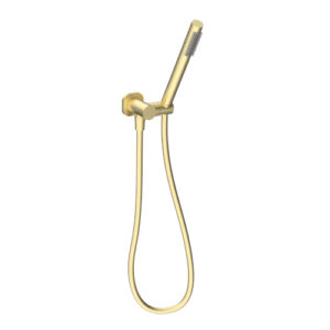 Cioso SQ Hand Shower on Swivel Bracket Modern Brass