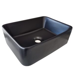 Simi Ceramic Above Counter Basin Black