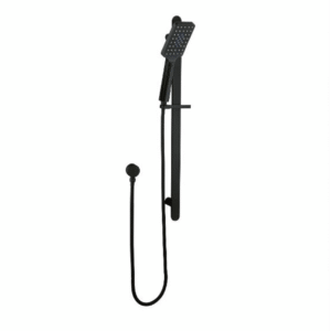 Sky Square Shower on Rail Black