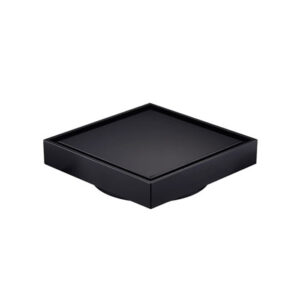 Tile Inset Drain Matt Black 50mm