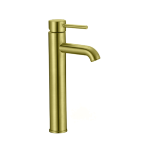 Latoro Brushed Gold Tower Basin Mixer Tap