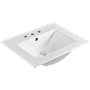 60cm Ceramic Vanity Top 3 Taphole