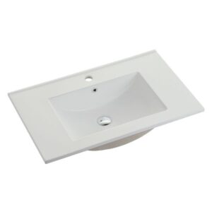 75cm Ceramic Vanity Top Matte White