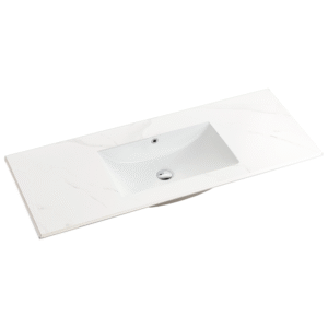 120cm Mountain Snow Sintered Stone Vanity Top