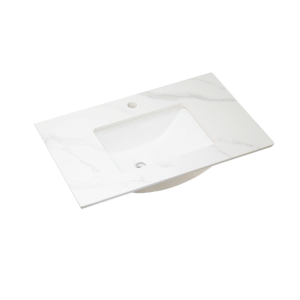 75cm Mountain Snow Sintered Stone Vanity Top