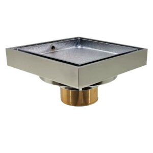 100mm Square Tile Insert Floor Waste (Non Return)