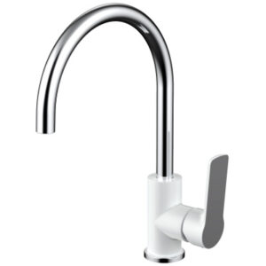 Akemi Sink Mixer White & Chrome