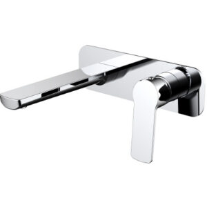 Akemi Wall Basin/Bath Mixer Chrome
