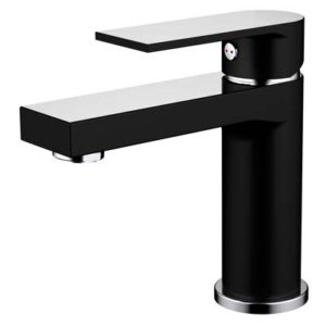 Kiato Basin Mixer Matte Black & Chrome