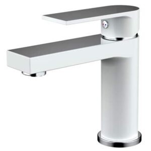 Kiato Basin Mixer White & Chrome