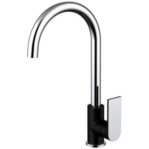 Kiato Sink Mixer Matte Black & Chrome