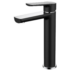 Akemi Extended Basin Mixer Matte Black & Chrome