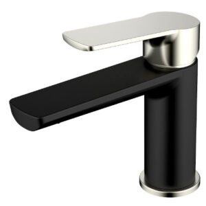 Akemi Basin Mixer Matte Black & Brushed Nickel