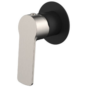 Akemi Shower Mixer Matte Black & Brushed Nickel
