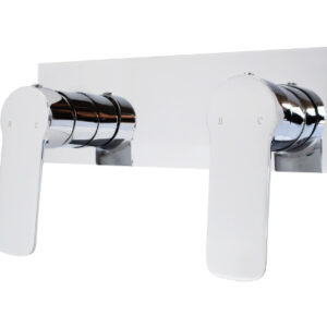 Akemi Dual Shower Mixer White & Chrome