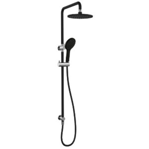 Akemi 200mm Combination Shower Matte Black & Chrome