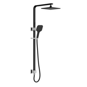 Kiato Combination Shower Matte Black & Chrome
