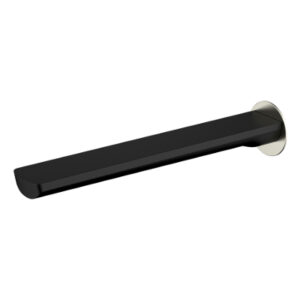 Akemi 235mm Bath Spout Black & Brushed Nickel
