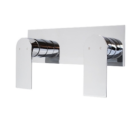 Kiato Dual Shower Mixer White & Chrome